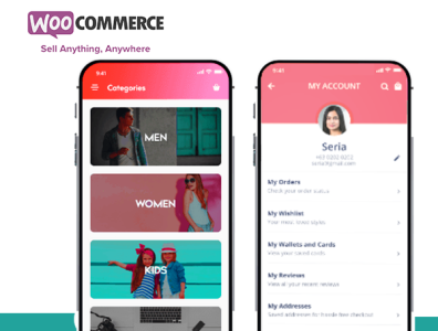 WooCommerce Mobile App solutions - Build your own e-store appdeveloper appmaker apptechno mcommerce mobileapp onlinestore shopping technologies uidesign uxuidesign