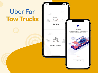 Uber for Trucks & Tow Trucks androidapp appclones appdesign application appservices mobileapps ondemand towtruck uberapps uberlikeapps uidesign uiuxinterface
