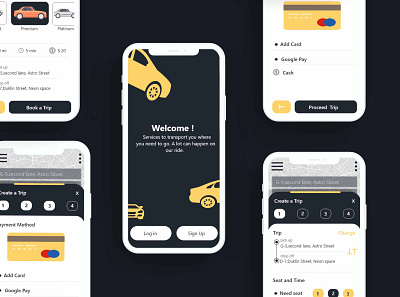 Taxi Booking App New UI Dark Theme androidapp appdesign appdeveloper application cab booking car booking car booking app car sharing mobileapp ola ondemand taxi app taxi booking app uber uber clone uber design uber ride uberapps uidesign uxuidesign