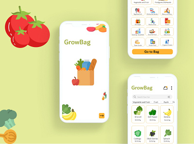 Grocery Delivery App UI Design android app androidapp app design appdesign appdeveloper application delivery app delivery service groceries grocery grocery app iosappdevelopment mobileapp ondemand onlineapp uidesign uxuidesign