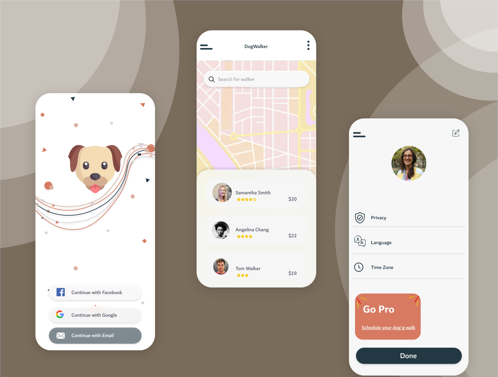 Dog Walker App by Asterism Infosoft on Dribbble