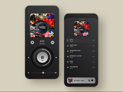 media player illustration ui