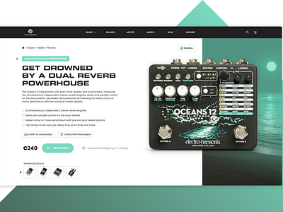 EHX Oceans 12 - Pedal Product page concept