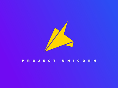 Project Unicorn logo polygon shape typography unicorn