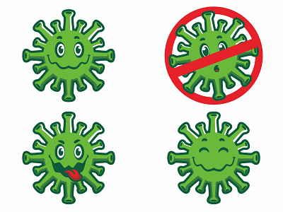 corona virus cartoon set bundle cartoon coronavirus covid 19 covid19 design illustration logo logo mascot mascot simple vaccine vector