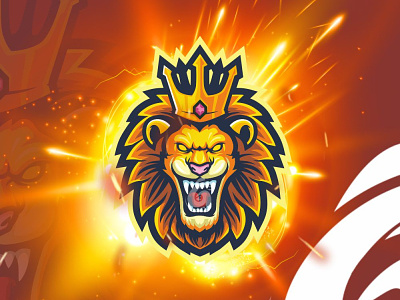Lion King Esport Logo cartoon cool cute design eaport esport logo gamer logo gaming logo illustration lion esport lion gaming lion logo logo mascot simple vector