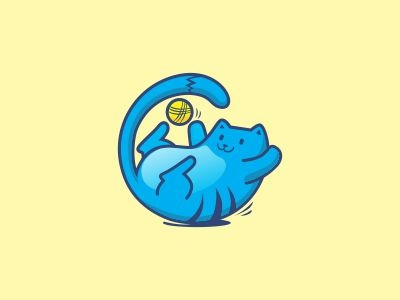 Happy Cat cartoon cat illustration logo mascot pet playfull