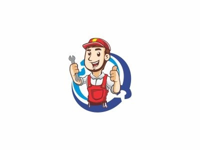 Fix Guy design fix guy illustration logo mascot service