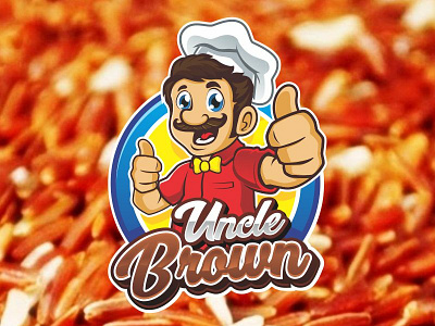 Uncle Brown animation branding brown cartoon cool cute design icon illustration logo logo mascot mascot mascot character red red rice simple ui uncle ux vector