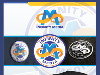 Infinity Media Logo Design branding cartoon cmyk cool design icon illustration infinite infinity logo mascot media printing redesign rgb typography vector