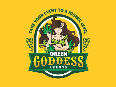 Green Goddess app branding cartoon cool cute design girl graphic design green green goddess icon illustration logo logo mascot mascot mascot character retro simple vector