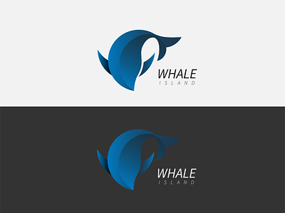 whale island logo app branding design icon illustration logo minimal vector web website