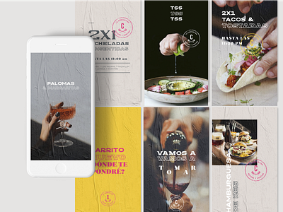 La consentida banner bar branding design drink food instagram restaurant socialmedia stories vector