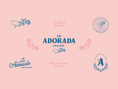 La Adorada Cervecería banner brand brand identity branding design icon illustration illustrator lettering logo minimal vector