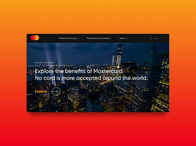 Mastercard main page design main page mastercard ui ux web webdesign