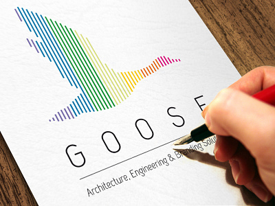 Goose Logo agency architecture bird branding duck engineering goose logo palette pedro amorim studio wings