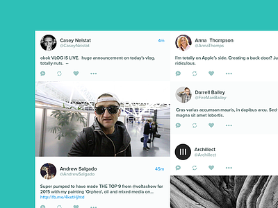 Twitter: Redesign o' Timeline design flat graphic interface redesign simple ui user ux