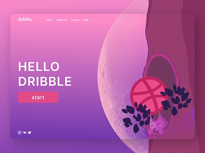Hello Dribbble! design dribbble graphic design hellodribbble ui ux webdesign