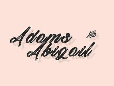 Adams and Abigail logo brandlogo daily logo challenge logo logodesign logotype wordmark