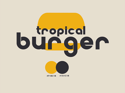 Burger logo bauhaus design logo logodesign logotype style typography vector