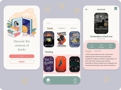 book app app bookapp design illustration ux