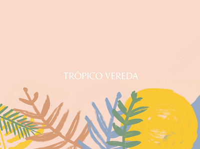 Trópico Vereda - Logo beach brand brand design branding graphic hotel jungle logo logo design logotype logotypes peach pink planta plants tropical