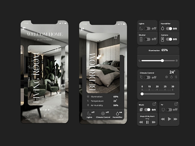 Smart Home App app design smarthome ui ux