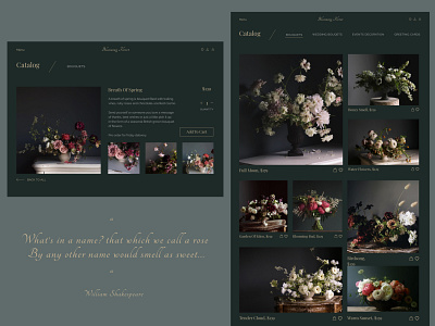 Flower boutique 🥀 boutique branding design e shop flower illustration ui ux webdesign