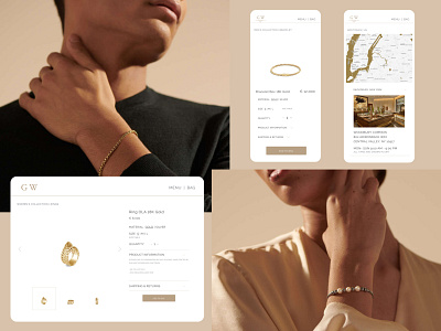 Design concept branding design e shop ecommerce jewellery ui ux web webdesign