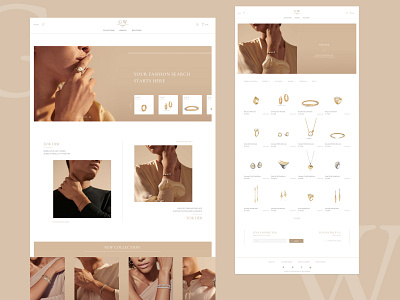 Design concept app design e shop jewelry jewelry design ui ux webdesign