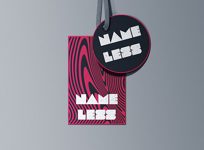 Nameless Branding bold font branding design grungy illustration illustrator labels logo psychedelic vector vector art