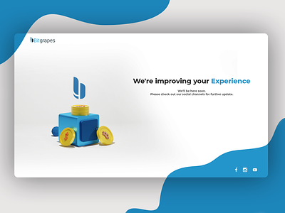 Bitgrapes Maintenance 3d art app art branding design flat ui ux web website