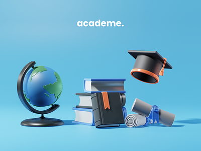 Academe. 3D Icons Pack