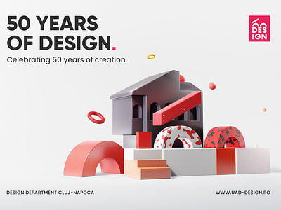 Design Department 3d art 3d icon 3d object branding design illustration logo ui web website