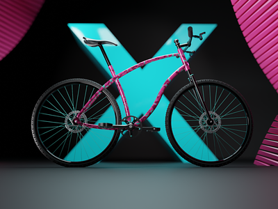 Bike Design 3d art 3d icon 3d object branding design flat ui ux web website