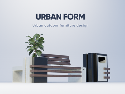 Urban Furniture 3d art 3d icon 3d object art design flat graphic design illustration industrialdesign logo vector