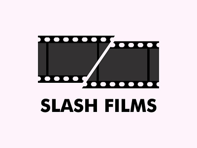 Slash Films Logo branding design film filmstrip graphic design illustration logo movie studio vector