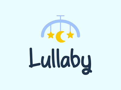 Lullaby Logo baby branding children design graphic design illustration logo minimal newborn toys vector