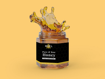 Honey Packaging bee branding design food graphic design honey illustration miel miele packaging vector