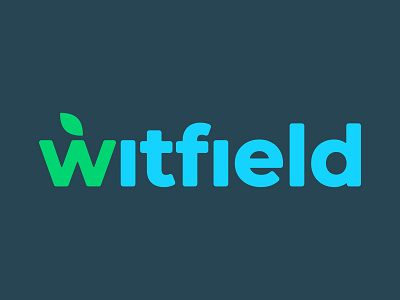 Witfield Logo branding design eco graphic design green green technology illustration leaf logo minimal vector wordmark