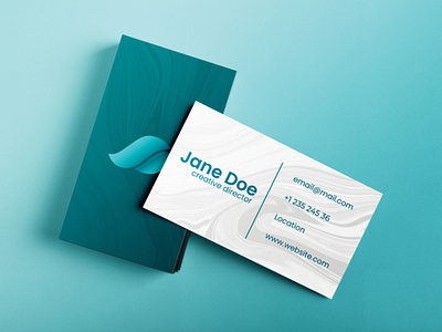 Turquoise Business cards