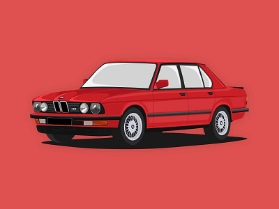 BMW Illustration 2d illustration bmw branding car design flat graphic design illustration minimal vector vehicle