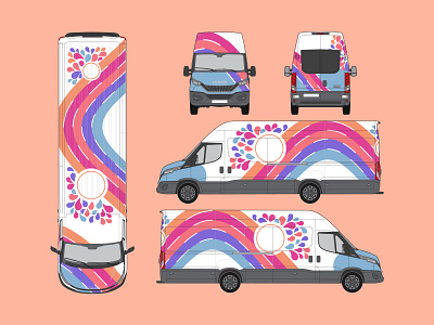 Vehicle Wrap car wrap design graphic design illustration minimal van wrap vehicle wrap vinyl wrap