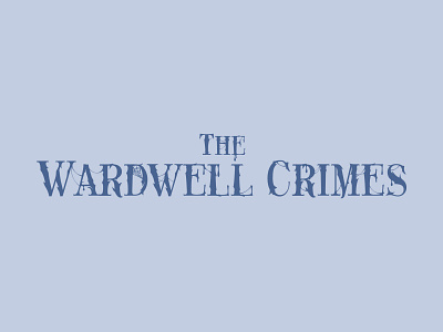 The Wardwell Crimes Logo blood creepy halloween horror occult spider wb spooky supernatural typography web wordmark