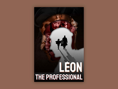 Leon The Professional Movie Poster brochure design flyer illustration leon the professional movie movie poster poster