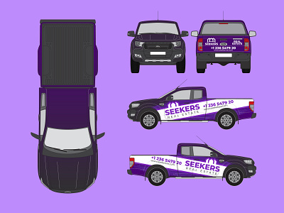 Van Wrap advertising illustration marketing real estate van vehicle vinyl wrap