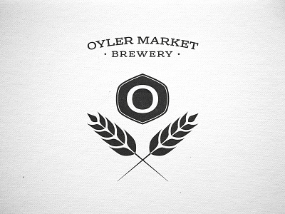 Oyler Market Brewery Logo badge branding identity logo retro vintage