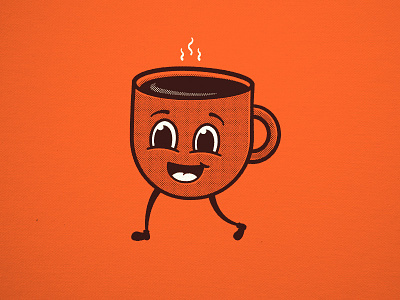Cuppo Joe coffee illustration retro