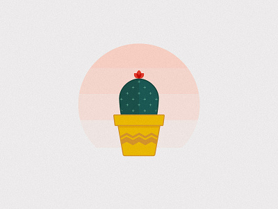 Cactus cactus cute flat icon