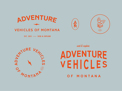 ADVENTURE VEHICLES OF MONTANA brand identity branding branding design branding illustration businesscard car rental car signage classic design colorful branding design graphic design icon illustration logo merch design modern design product design retro branding ux vehicle wrap